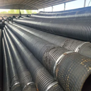 450mm Large Diameter Rubber Steel Wire Pipe Yongyi Brand 9.8mm Wall Thickness Shandong Origin Agricultural Drainage Irrigation