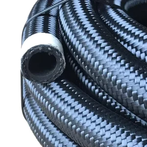 4AN 6AN 8AN 10AN 12AN Nylon Braided Lightweight Oil Fuel Hose Black Fuel Hose Line Racing Oil Cooler Hose