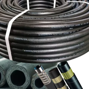 4Sp 4Sh Reinforced Synthetic Rubber High Pressure Hydraulic Hose High Tensile Steel Wire Braided CE ISO Certified Cutting