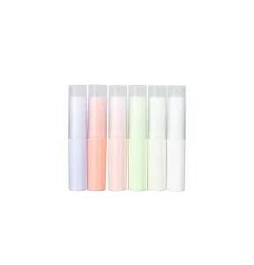 4g Empty Big Brush Doe Foot Applicator Lip Gloss Tubes Cylindrical Cosmetics Container White Black Nude Top Lotion Containers