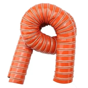 4m Steel Wire Flexible Brake Hot Cold Induction Intake Duct Hose with Heat Resistance (-70C to +300C) for Industrial Use