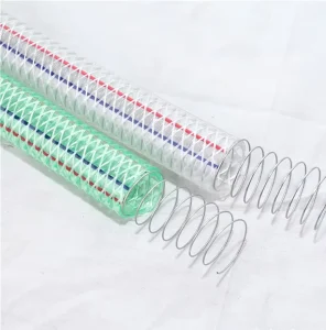 4mm 2 Inch Colorful PVC Plastic Coated Steel Wire Hose Food Grade Cutting Service for Commercial Fluid Applications