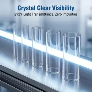 4mm Thickness 2000mm Clear Acrylic Tube PMMA Plastic Tubing Sample Available