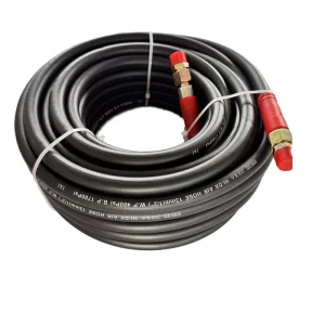 5/16 Inch High Pressure Flexible Breathing Air Compressor Hose Rubber Air Hose with Fittings