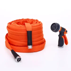 5/8 Inch Fiber Jacket Kink Twist Free Non Expanding Lightweight High Pressure Garden Hose
