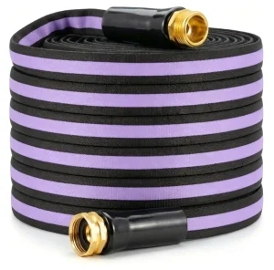 5/8″ Non-Expandable Flexible High Pressure Garden Hose Portable Kink-Free Durable Water Pipe for Watering and Car Washing