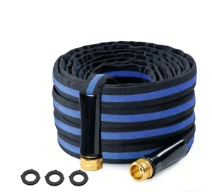 5/8″ Non Expandable Lightweight High Pressure Garden Hose Flexible Durable Kink Free Water Pipe for Watering & Car Washing