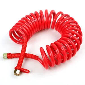 5*8 Polyurethane Recoil Air Hose With Air Fittings Connector Lightweight PU Air Compressor Hose Pneumatic Spring Spiral Hose