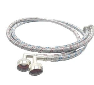 5 Feet Supply Hoses for Washing Machine 2-Pack Hot and Cold Washer Fill Hoses