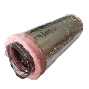 5 Inch Aluminum Hose Flexible Insulated R 8.0 Air Duct Pipe for Rigid HVAC Flex Hose