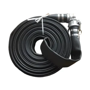 5 Inch Flexible Agricultural Slurry Layflat NBR Rubber Hose 30m Length 13 Bar High Pressure Cutting