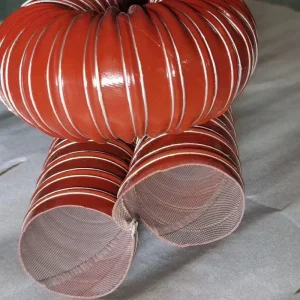 5 Inch High Temp Flexible Leak Proof Air Duct Hose Tubing Silicone Coated Fiberglass Rubber Hose with Cutting Service
