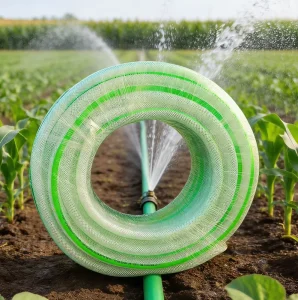 5 Layer High Pressure Reinforced PVC Garden Hose Flexible Durable Outdoor Irrigation Pipe