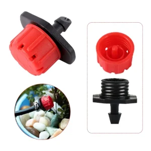 500pcs bag Agriculture 8 Holes Irrigation Dripper Sprinkler Adjustable Water Emitter Dripper for Drip Irrigation