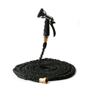 50FT Double Layer Latex Rubber Expandable High Pressure Anti Burst ANSI Standard Durable Multi Function Water Hose Garden