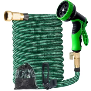 50FT Durable Latex Garden Hose with Brass Connector Factories for Sale Telescopic Flexible Expandable Reel