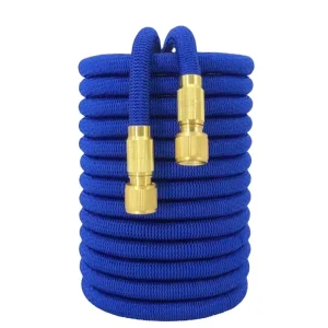 50FT Expandable 3/4 Inch Garden Hose Durable Metal Nozzles Water Gun Type