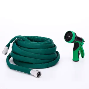 50FT High Pressure Durable Lightweight Garden Hose with Spray Gun for Watering & Washing