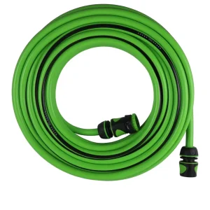 50FT High Pressure PVC Braided Garden Hose Anti Twist Tube for Patio Cleaning