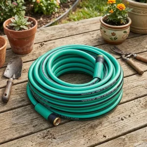 50FT High Pressure PVC Braided Garden Hose Custom Length Color Box Packaging