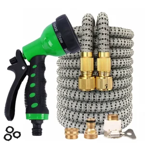 50FT Manguera De jardin Extensible Expandable Retractable Garden Water Hose for Outdoors