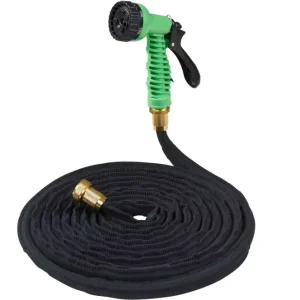 50FT Multi-Function Expandable Garden Hose Set with High Pressure Spray Gun for Watering & Car Washing