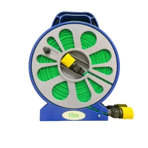 50ft/100ft Expanding Garden Water Hose Reels Magic Expandable Rubber Hose ANSI Standard 3/4” Diameter Wall Mountable