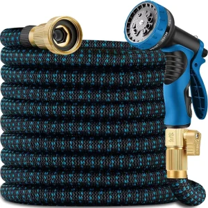 50ft Expandable Garden Hose Kink Free Flexible Water Hose 50ft with 10 Pattern Spray Nozzle Support Customization