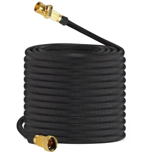 50ft Garden Hose Lightweight Flexible Premium Hybrid Polymer 600 PSI Leak-Proof Fabric Non-Expandable Watering Car Wash & RV Use