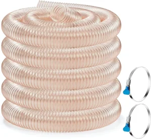 50mm 0.8mm Thick Flexible Ducting Hose Industrial Round Hose Heat Air Discharge ISO Standard 10m 30m Length Options