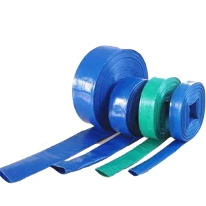 58 PSI Blue Green PVC Lay Flat Agricultural Water Hose for Water Delivery Farm and Garden Irrigation Water Discharge