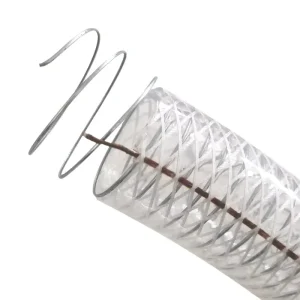 5m 2 Inch PVC Composite Steel Wire Soft Hose Flexible CE ROHS Certified Food Grade Cutting for Industrial Fluid Transfer