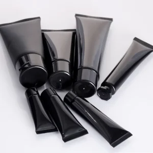 5ml 10ml 15ml 30ml 50ml 60ml 80ml Black Plastic PP Hand Cream Tube Body Scrub Tube With Black Lid