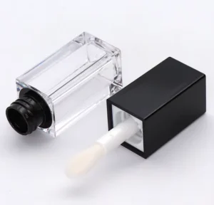 5ml Lip Gloss Empty Tube Square Lip Color Tube PETG Plastic Tubes for Lip Gloss