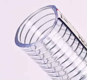 6-10 Inch Transparent Hot Water PVC Pipe Steel Wire Reinforced 5Bar Pressure Resistant Food Grade Cutting Service