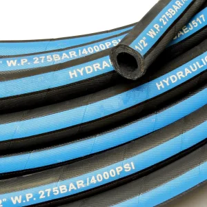 6 51mm 2inch Braided Steel Wire Reinforced Flexible Oil Suction Industrial High Pressure Hydraulic Rubber Hose SAE