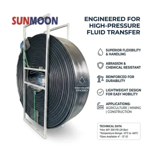 6″ 8″ 12″ Inch TPU Layflat Hose for Sand Dredging and Slurry Pumping Designed for Tough Conditions