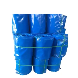 6 Inch Blue PVC Lay Flat Water Hose Flexible PVC Lay Flat Water Irrigation Hose