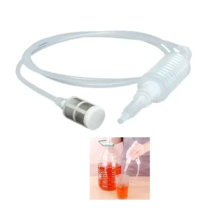 6.3ft Auto Siphon Wine Brewing Filter Tube Tool with Hard Plastic for Home Kitchen Use