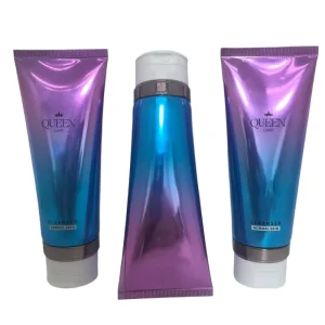 60-150ml Custom Luxury Ombre Aluminum plastic Tubes Cosmetic Empty Packaging for Face Cream and Hand Cream and Shampoo Cream