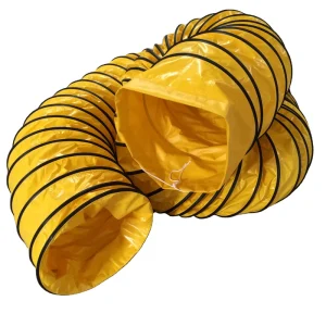 600mm 10M PVC Flexible Duct Pipe HAVC Ducting for 24inch Ventilator Utility Blower Exhaust Fan