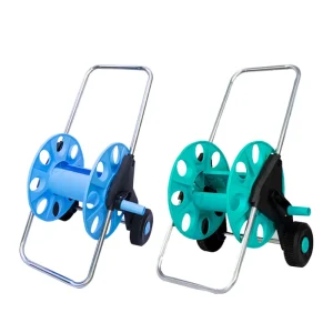 60m 200ft Garden Hose Reel Trolley Hose Reel Cart With Wheels