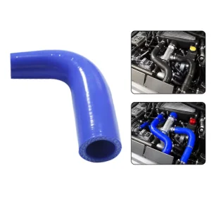 63mm Flexible Automotive 4 Plys Truck Blue Black 90 Degree Reducer Long Legs Silicone Hose for Car