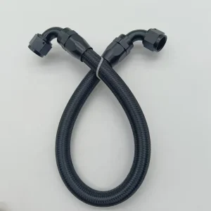 6AN 8AN 10AN 12AN Fuel Line Assembly Nylon Stainless Steel Braided Fuel Hose with Swivel Fitting Adapter Kit for Oil Gas Diesel