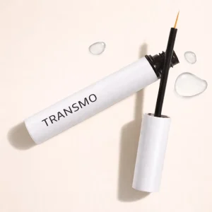 6ml White Plastic Empty Eyelash Tubes with Plated Caps for Lash Growth Serum Eyeliner Cosmetic Packaging