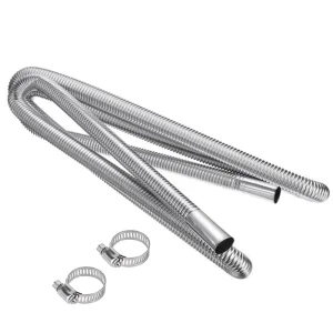 6mm Diameter Stainless Steel Corrugated Flexible Hose Tubing Pipe Gas Line for BBQ Stove Grill Heating Appliance