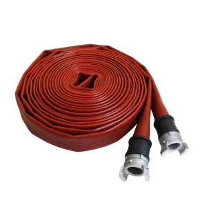 70MM Durable Synthetic Nitrile PVC Rubber Flexible Recyclable Fire Hose with Guillemin Coupling Firefighting Equipment