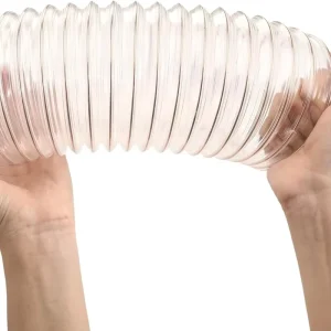 75mm PU Ducting Hose Factory Direct Sales Spiral Clear Gose Slide Rail Woodworking Sawdust Suction Tube