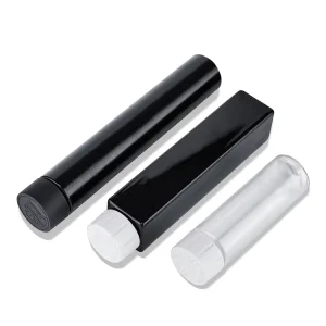 77mm 115mm 130mm King Size Pre Packaging Tube with Cr Lid Custom Logo Square Plastic Child Resistant Tube