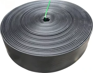 8-12 Inch Black PVC Lay Flat Water Hose for Agriculture Drip Irrigation Custom Length with Cutting Service